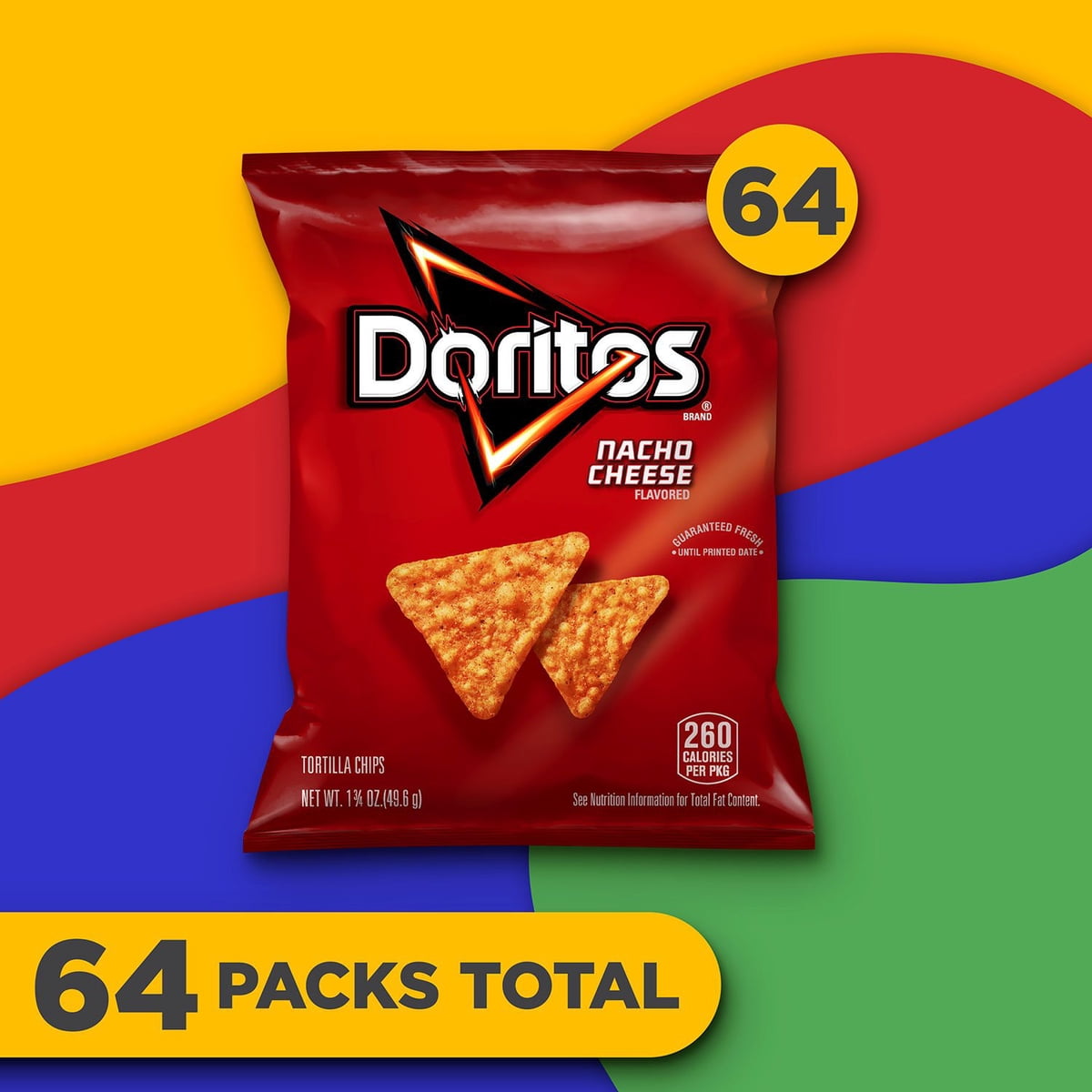 미국직구 Doritos Nacho Cheese 50g / Doritos Nacho Cheese Tortilla Chips, 50g, 64 pk. 3