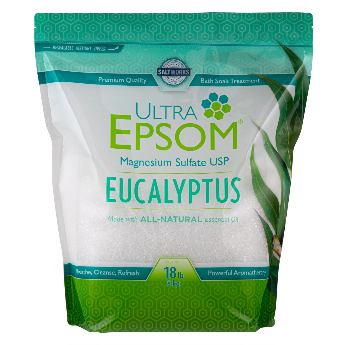 미국직구 Ultra Epsom Eucalyptus / Ultra Epsom Eucalyptus Bath Salts, 18 Pound Bag 3