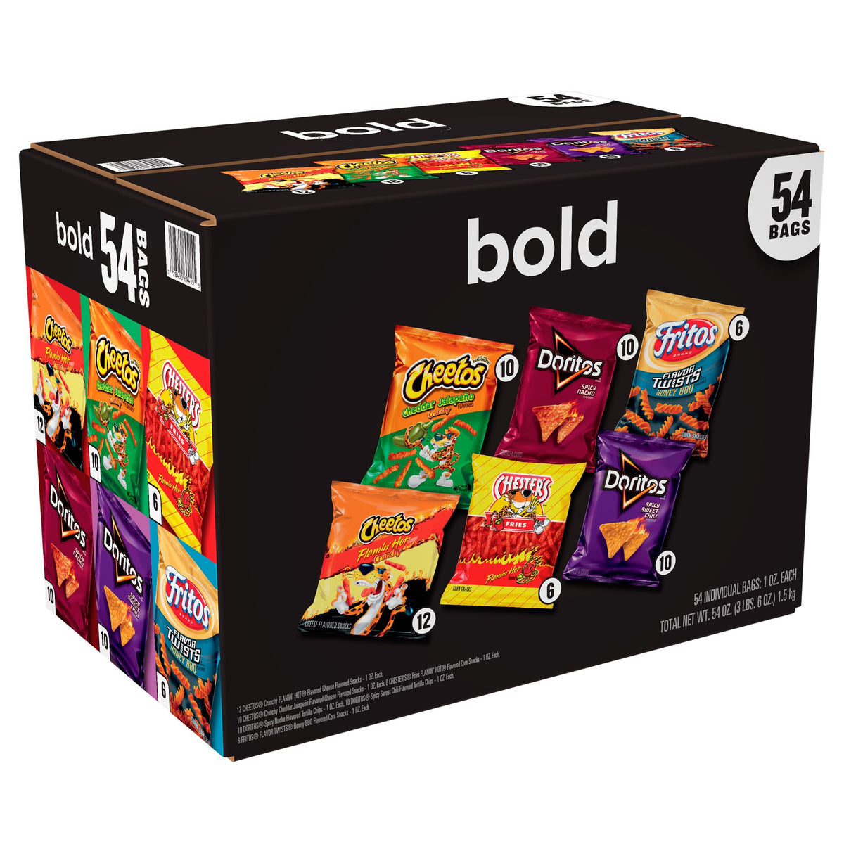 미국직구 Frito-Lay Bold Mix, Variety Pack, 1 oz, 54 ct