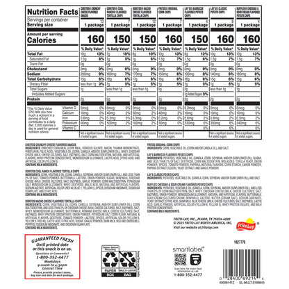 미국직구 Frito-Lay Classic Mix, Variety Pack, 1 oz, 54 ct