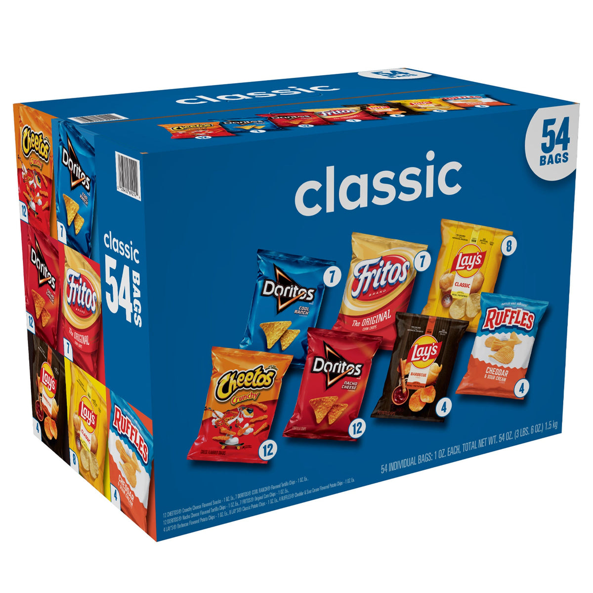 미국직구 Frito-Lay Classic Mix, Variety Pack, 1 oz, 54 ct