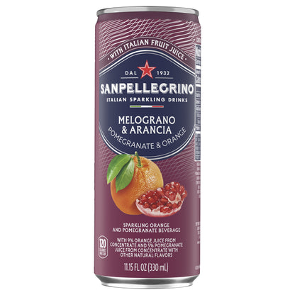 미국직구 Sanpellegrino Italian Sparkling Drink, Pomegranate and Orange, 11.15 fl oz, 24 ct