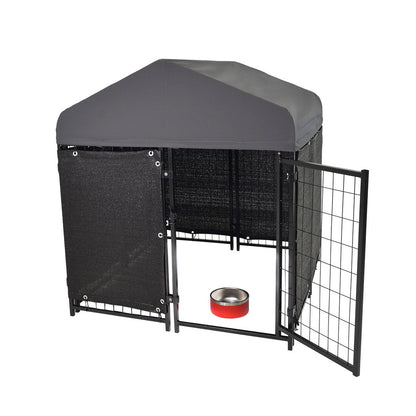 미국직구 켄넬·이동장 Lucky Dog STAY Series Studio Jr. Dog Kennel 4'x4' with Privacy Screen