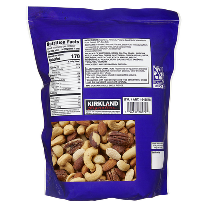 미국직구 Kirkland Signature Extra Fancy Mixed Nuts, Salted, 40 oz