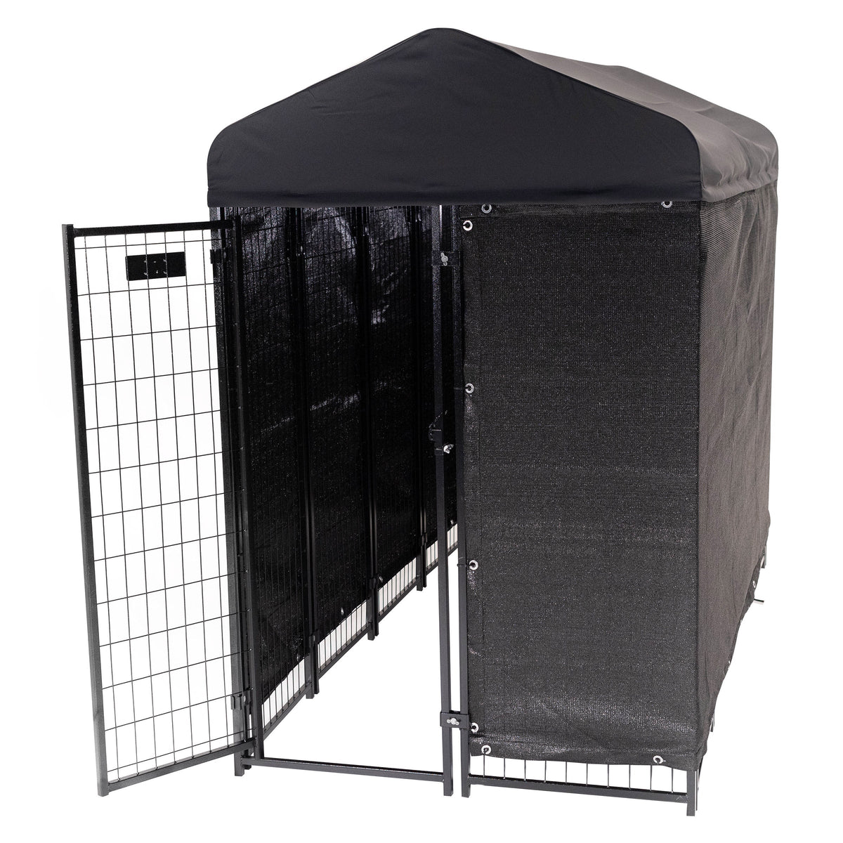 미국직구 켄넬·이동장 Lucky Dog STAY Series Villa Dog Kennel 4'x8' with Privacy Screen