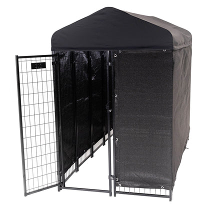 미국직구 켄넬·이동장 Lucky Dog STAY Series Villa Dog Kennel 4'x8' with Privacy Screen