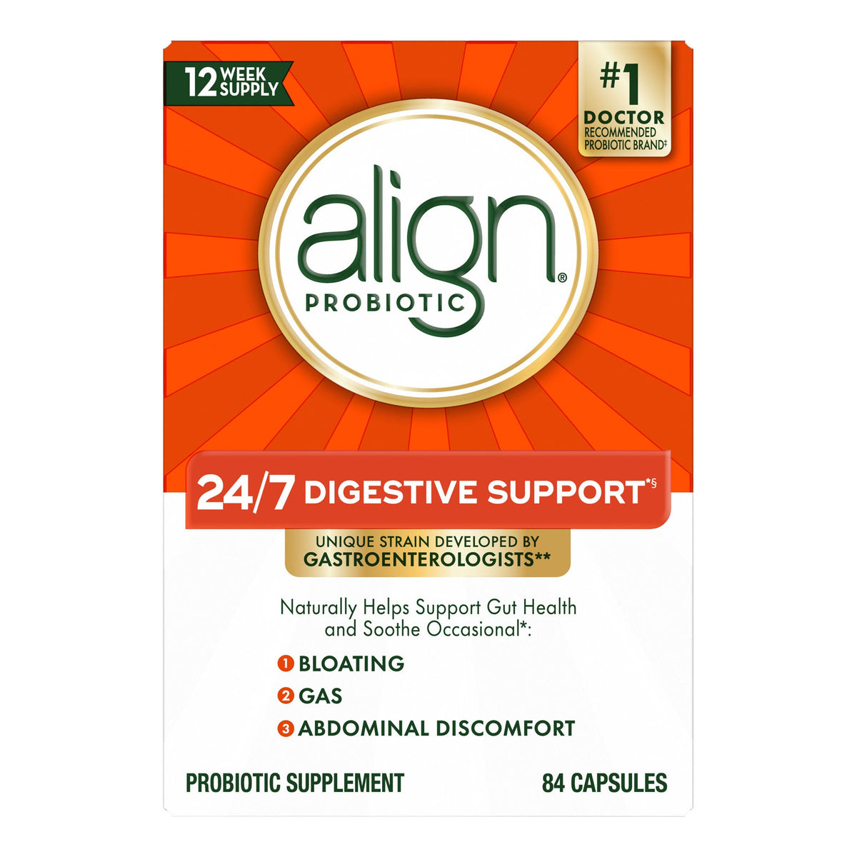 미국직구 얼라인 유산균 align Daily Probiotic Supplement, 84 Capsules