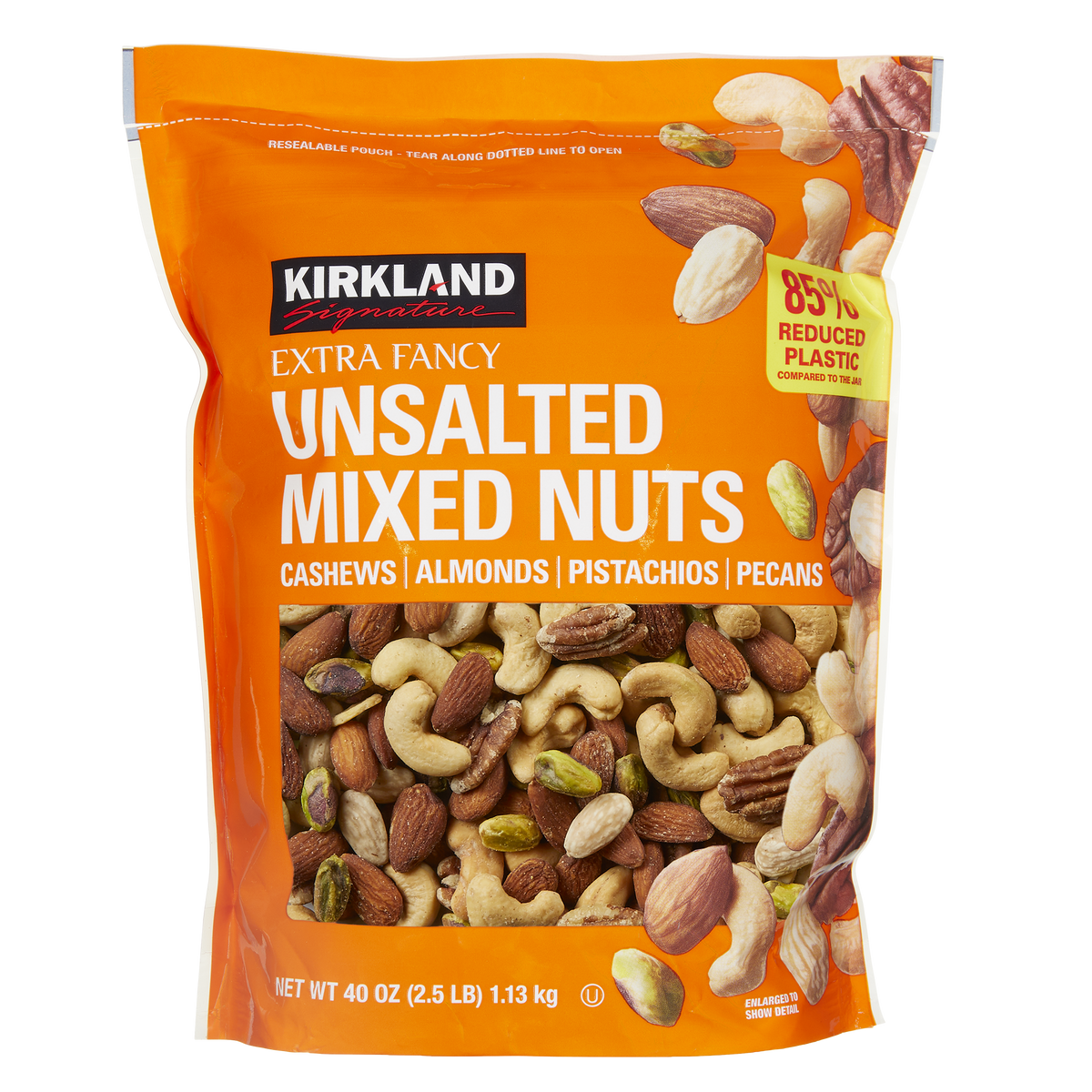 미국직구 Kirkland Signature Extra Fancy Mixed Nuts, Unsalted, 40 oz