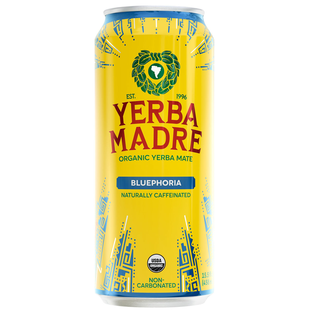 미국직구 Yerba Madre Organic Yerba Mate Herbal Tea, Bluephoria, 15.5 fl oz, 12 ct