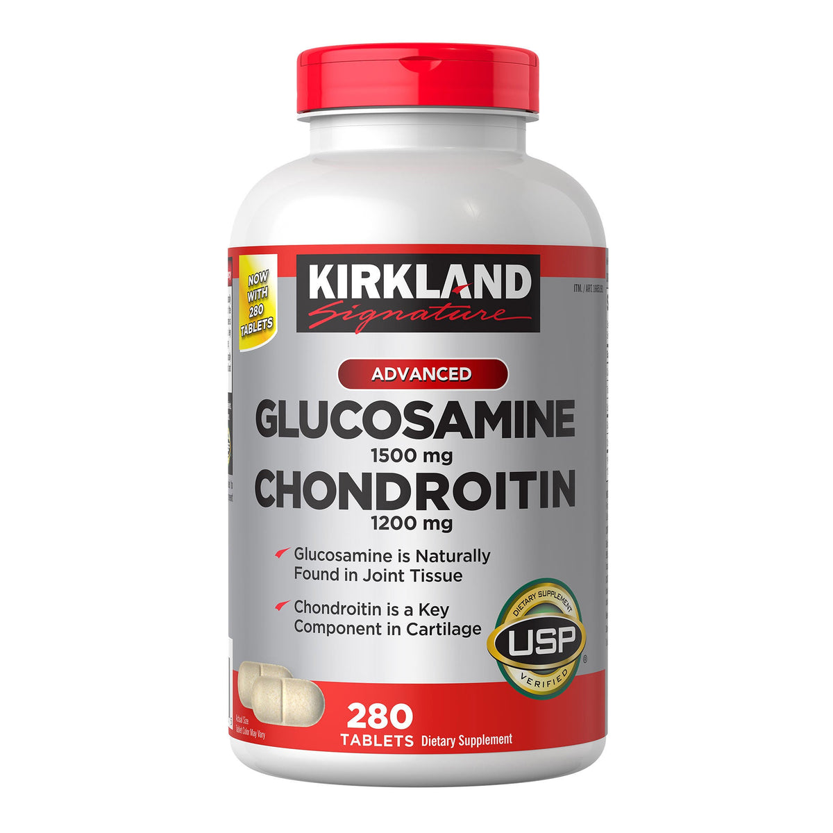 미국직구 커클랜드 관절 영양제 Kirkland Signature Glucosamine & Chondroitin, 280 Tablets