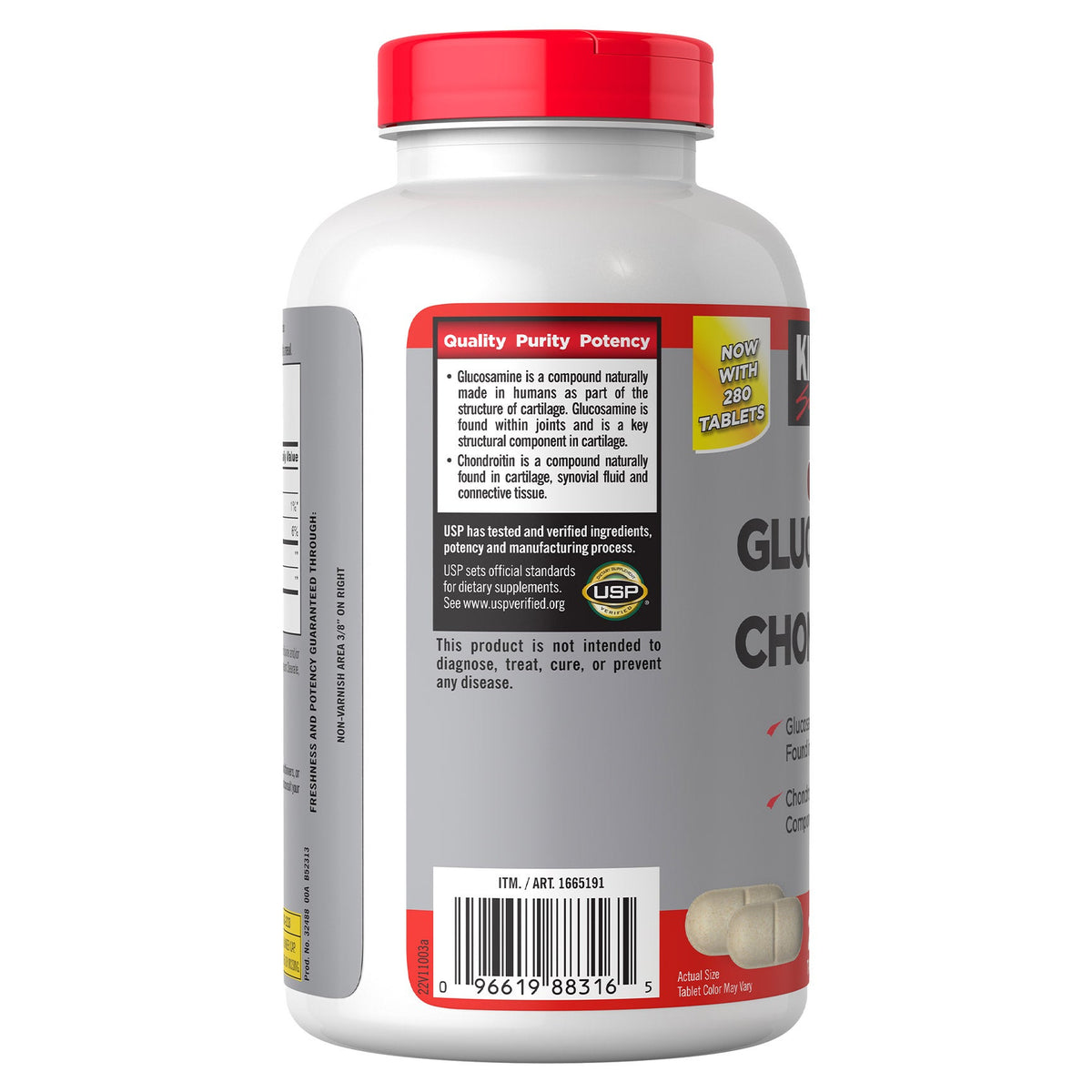 미국직구 커클랜드 관절 영양제 Kirkland Signature Glucosamine & Chondroitin, 280 Tablets