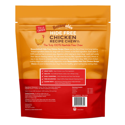 미국직구 리워더블스 강아지 간식 Rewardables Rawhide Free Chicken Chews, 10-count, 2-pack