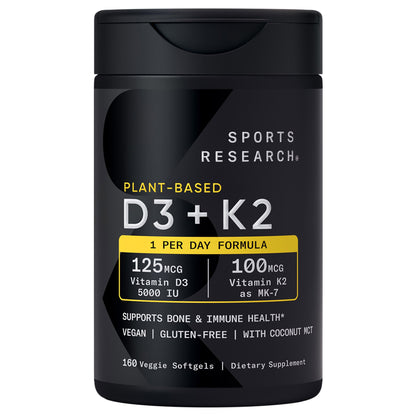 미국직구 영양제 Sports Research D3 + K2, 160 Veggie Softgels