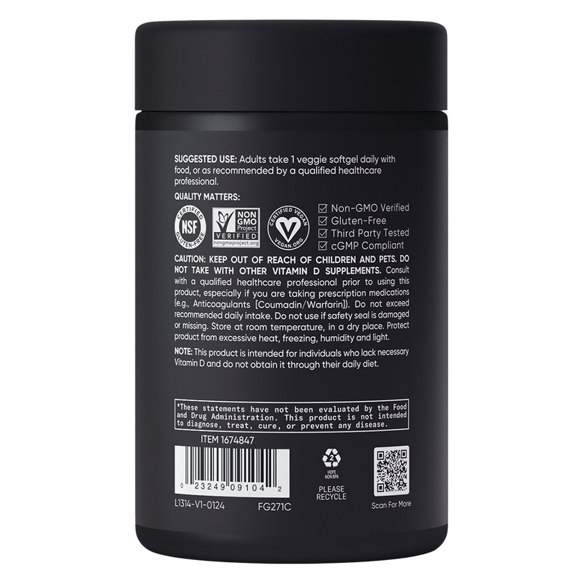 미국직구 영양제 Sports Research D3 + K2, 160 Veggie Softgels
