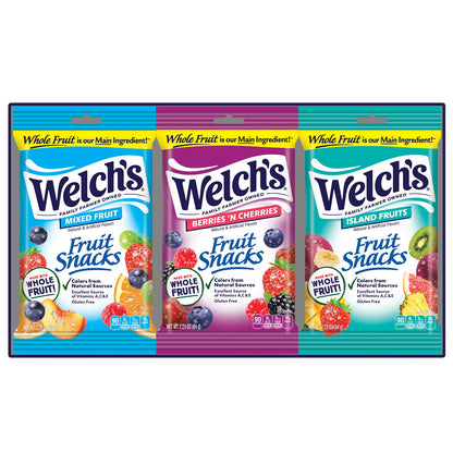 미국직구 웰치스 Fruit Snacks, Variety Pack, 2.25 oz, 20 ct