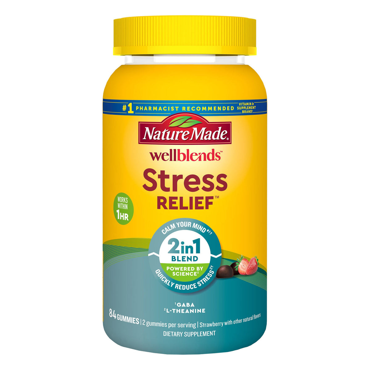 미국직구 네이처메이드 영양제 Nature Made Wellblends Stress Relief, 84 Gummies