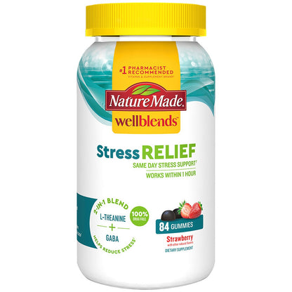 미국직구 네이처메이드 영양제 Nature Made Wellblends Stress Relief, 84 Gummies