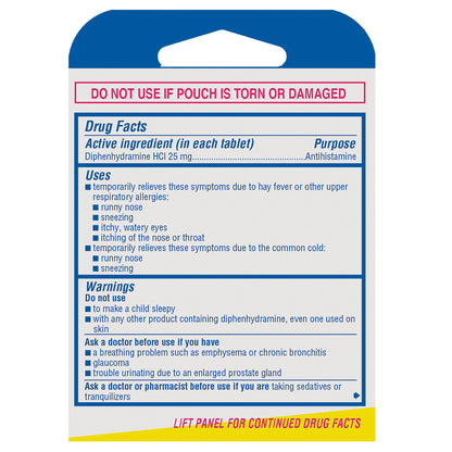 미국직구 베나드릴 알레르기약 Benadryl Allergy Tablets, 3 Servings per Box, 6 Boxes