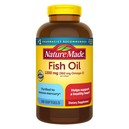 미국직구 네이처메이드 오메가3 Nature Made Fish Oil 2400 mg, 300 Softgels