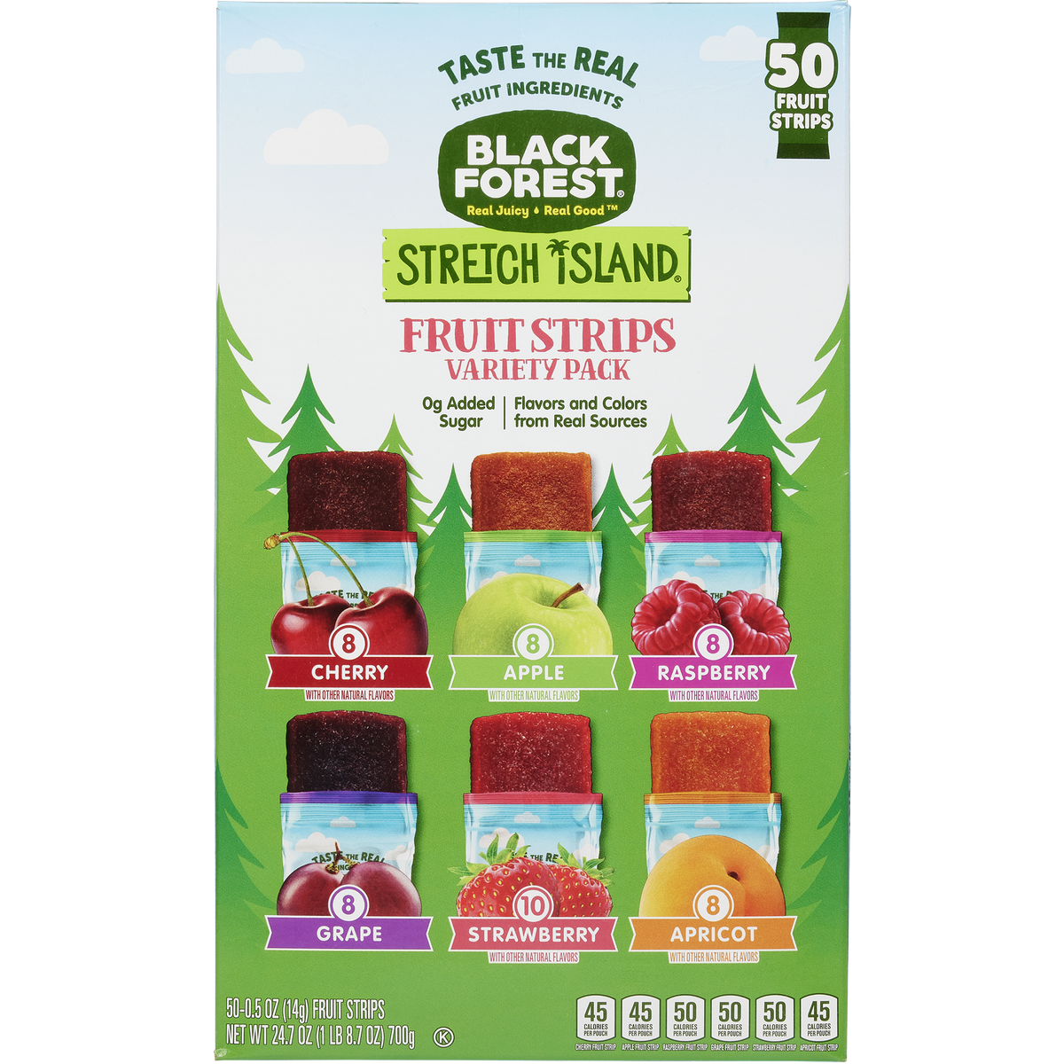 미국직구 Black Forest Stretch Island Fruit Strips, Variety Pack, 0.5 oz, 50 ct