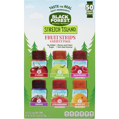 미국직구 Black Forest Stretch Island Fruit Strips, Variety Pack, 0.5 oz, 50 ct
