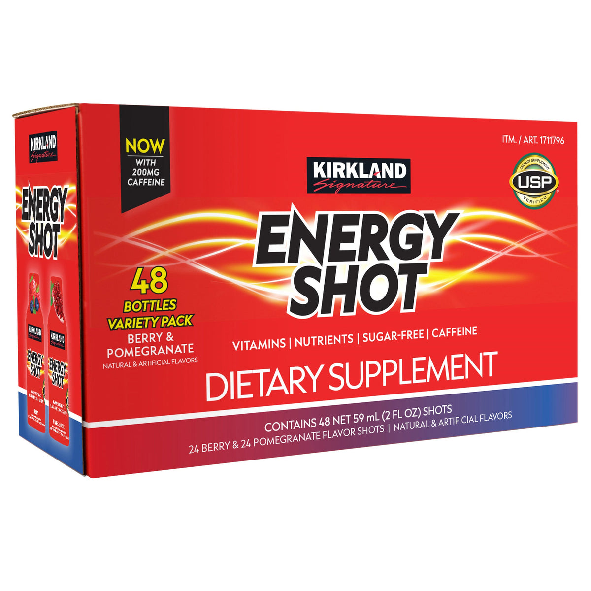 미국직구 커클랜드 에너지샷 Kirkland Signature Energy Shot, 48 Bottles, 2 Ounces Each