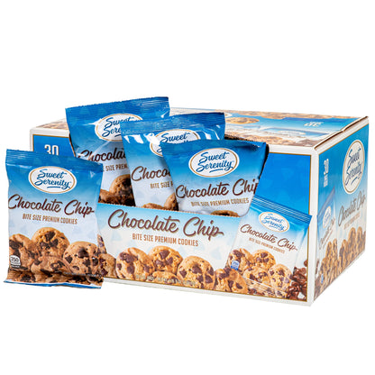 미국직구 Sweet Serenity Bite Size Premium Cookies, Chocolate Chip, 2 oz, 30 ct