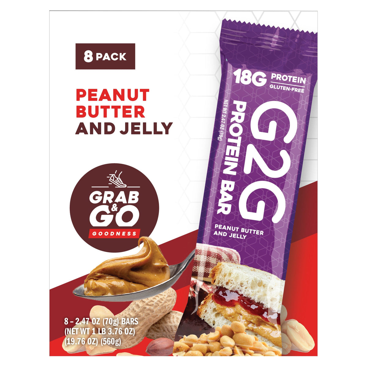 미국직구 G2G 프로틴 3팩 / G2G Protein Bar Variety 3-pack (24 Total Bars) 2