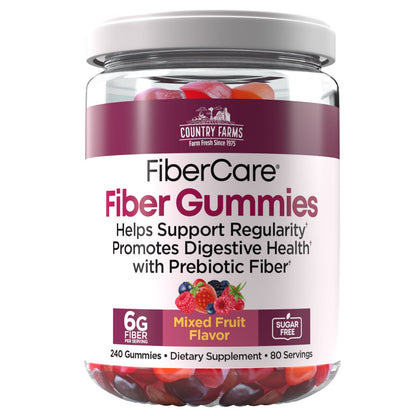 미국직구 식이섬유 Country Farms FiberCare Fiber Gummies, 240 Gummies