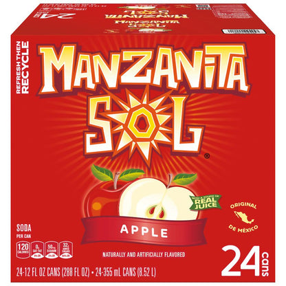 미국직구 Manzanita Sol Apple Soda, 12 fl oz, 24 ct
