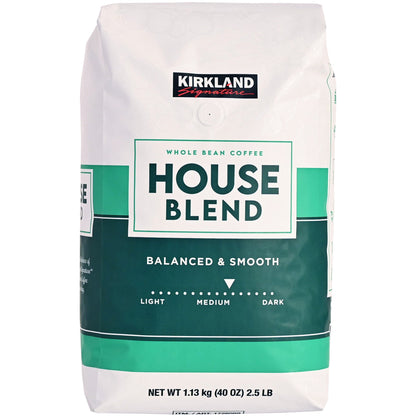 미국직구 Kirkland Signature House Blend Whole Bean Coffee, Medium Roast, 2.5 lbs