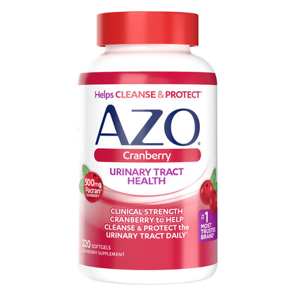 미국직구 에이조 크랜베리 AZO Cranberry Urinary Tract Health 500 mg, 220 Softgels