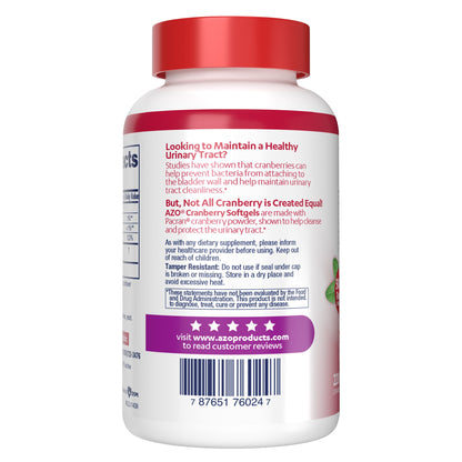 미국직구 에이조 크랜베리 AZO Cranberry Urinary Tract Health 500 mg, 220 Softgels