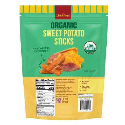 미국직구 The Snak Yard Organic Sweet Potato Sticks, 2.82 oz, 6 ct