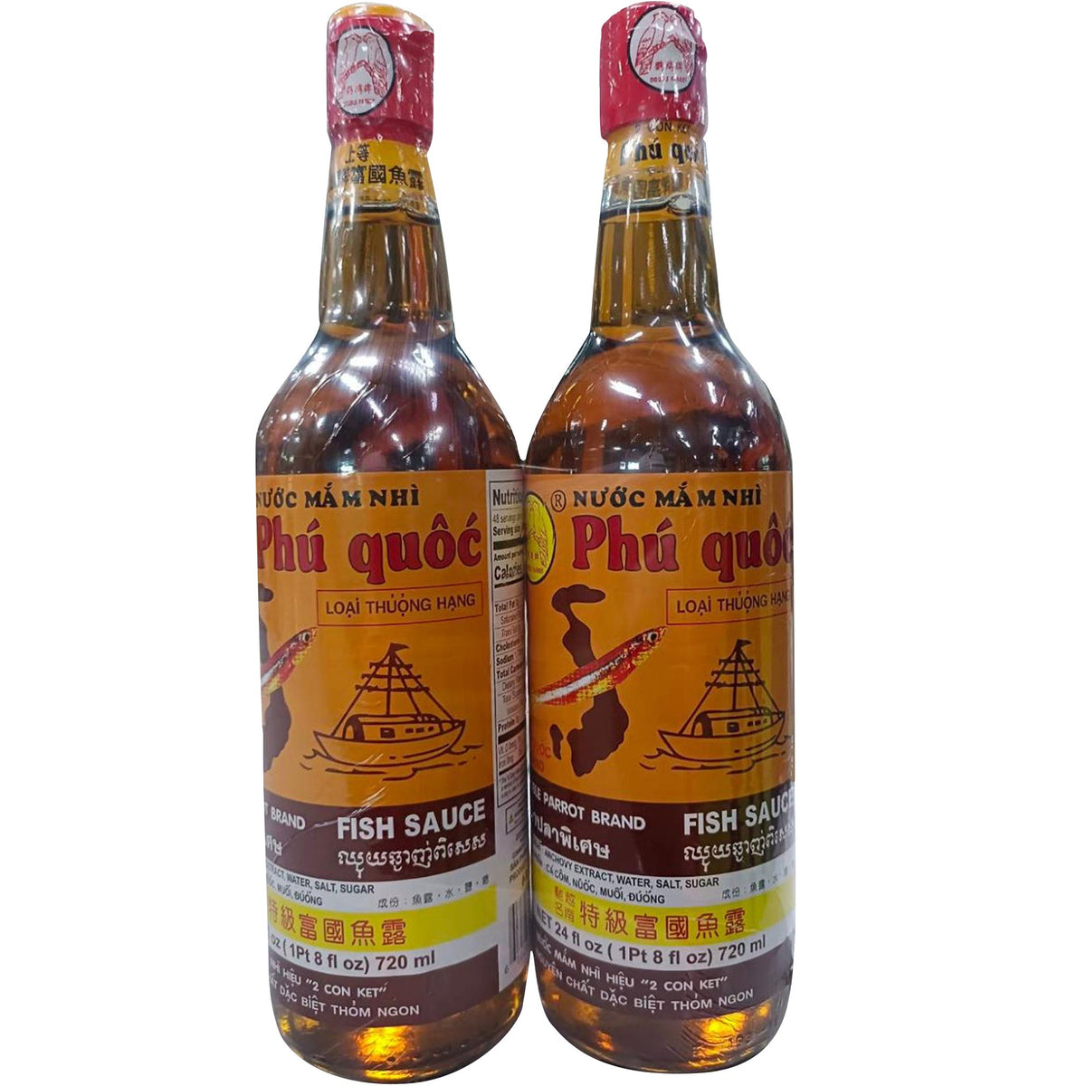 미국직구 Double Parrot Phu Quoc Fish Sauce, 24 fl oz, 2 ct