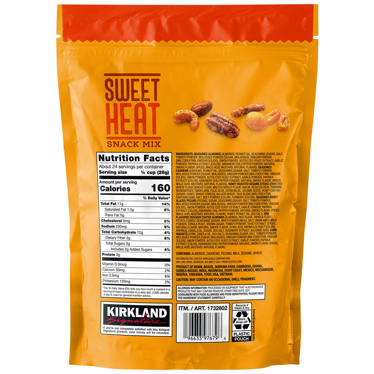 미국직구 Kirkland Signature Sweet Heat Snack Mix, 24 oz