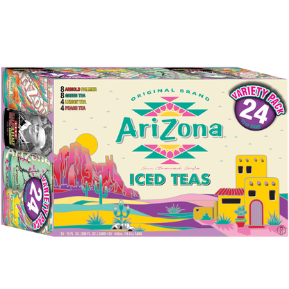 미국직구 AriZona Iced Tea, Variety Pack, 15 fl oz, 24 ct