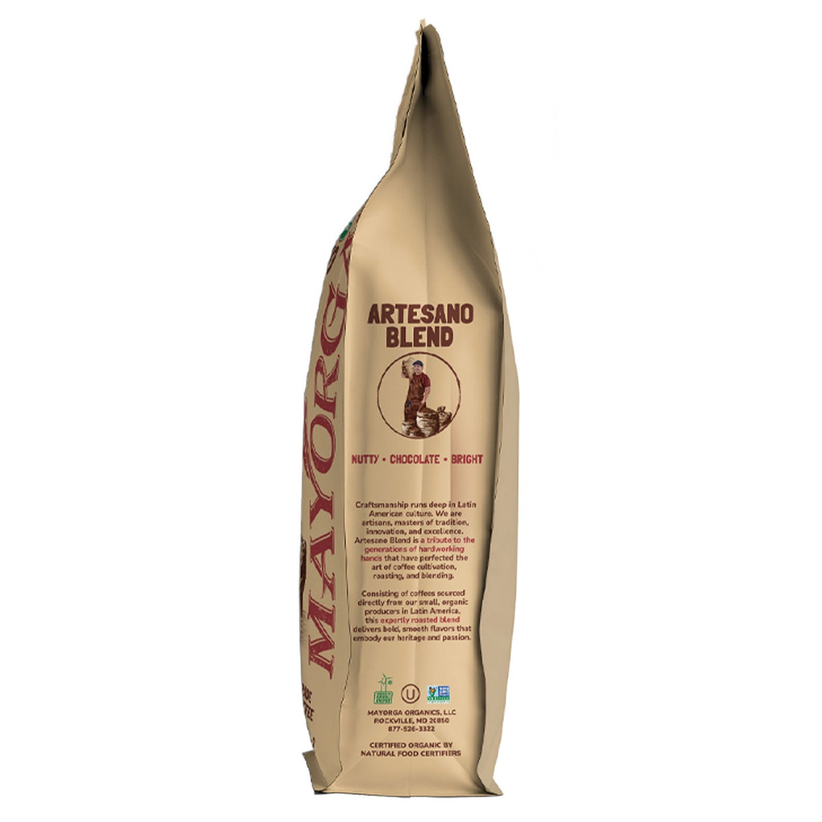 미국직구 Mayorga Coffee Organic Artesano Blend Whole Bean Coffee, Medium Roast, 2 lbs