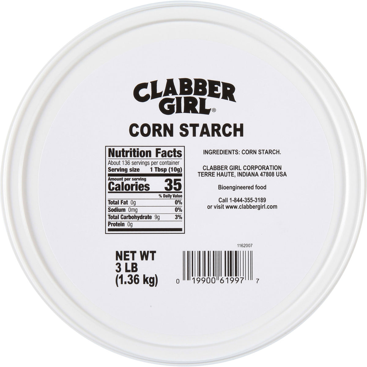 미국직구 Clabber Girl Corn Starch, 3 lbs
