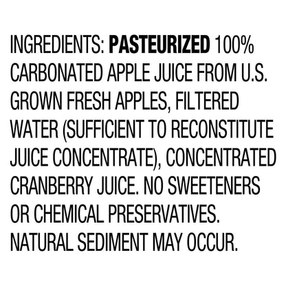 미국직구 Martinelli's Sparkling Apple Cranberry Juice, 25.4 fl oz, 3 ct