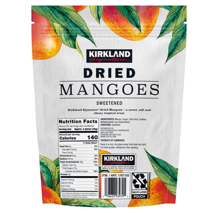 미국직구 Kirkland Signature Dried Mangoes, Sweetened, 35 oz