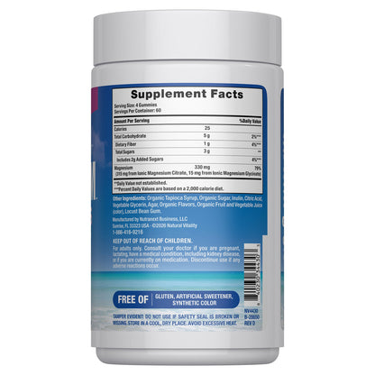 미국직구 마그네슘 Natural Vitality MAXCALM Magnesium Citrate+Glycinate, 240 Gummies