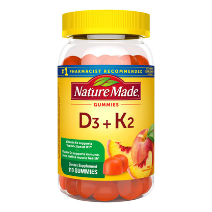 미국직구 네이처메이드 영양제 Nature Made D3 + K2 Gummies, 110 Gummies