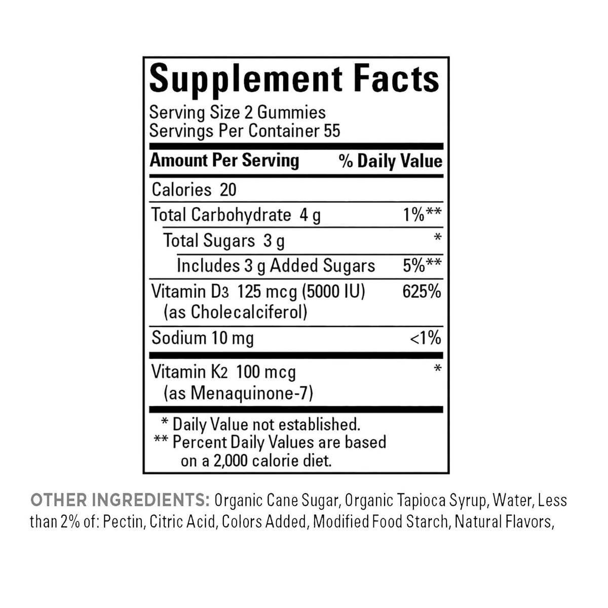 미국직구 네이처메이드 영양제 Nature Made D3 + K2 Gummies, 110 Gummies