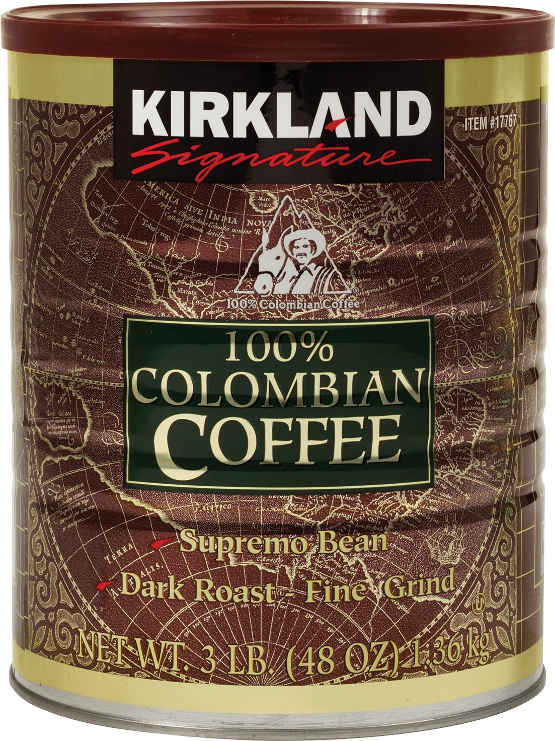 미국직구 Kirkland Signature 100% Colombian Ground Coffee, Dark Roast, 3 lbs