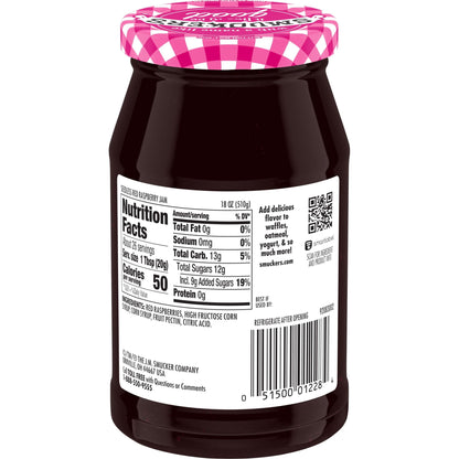 미국직구 Smucker’s Seedless Red Raspberry Jam, 18 oz Jar