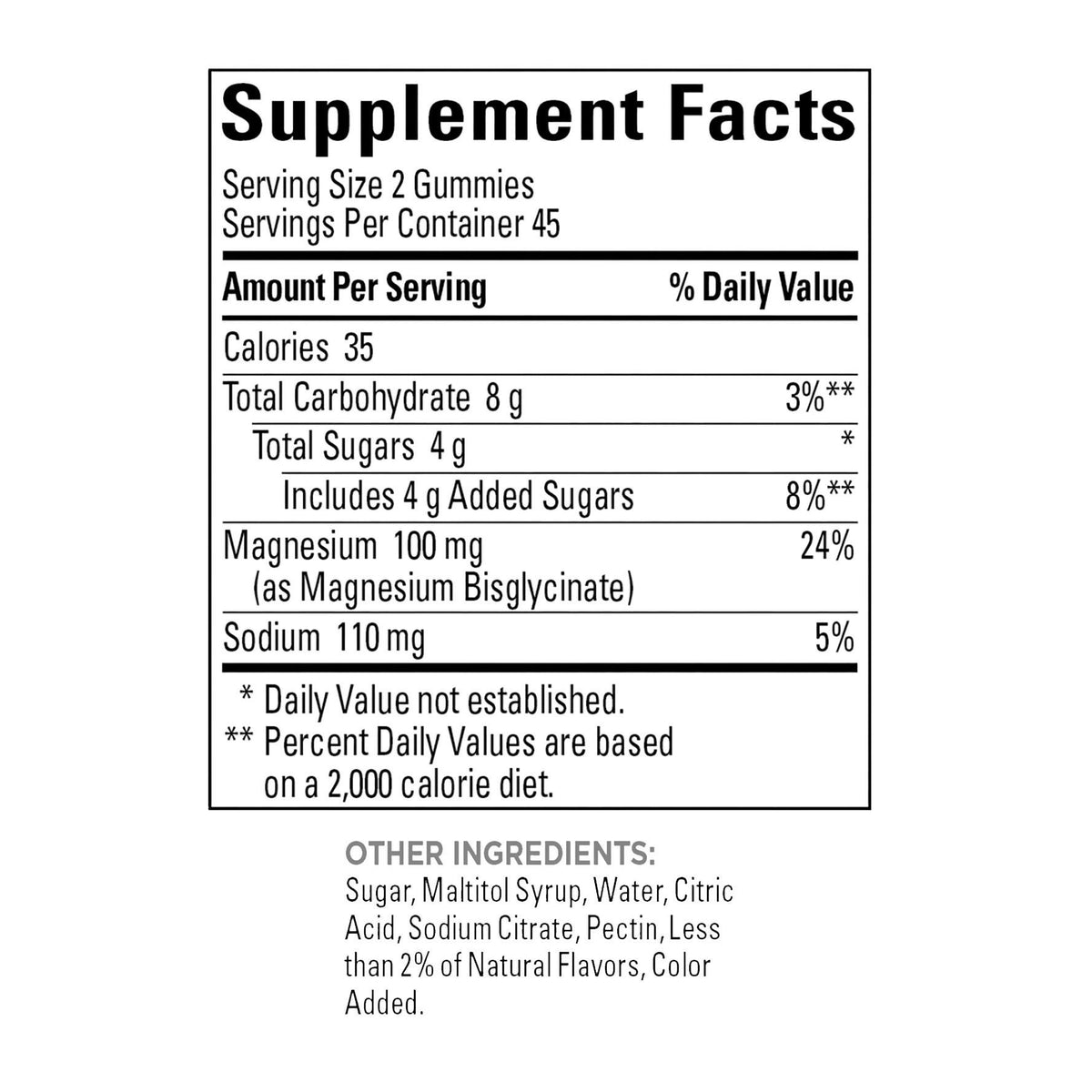 미국직구 네이처메이드 마그네슘 Nature Made Magnesium Glycinate 100 mg Gummies, 90 Gummies