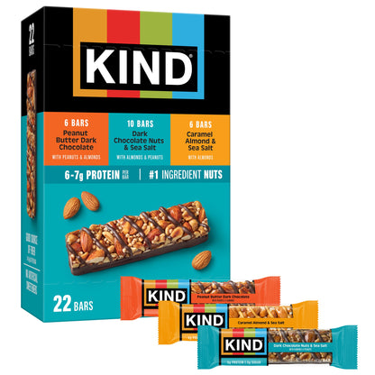 미국직구 KIND Nut Bar, Variety Pack, 1.4 oz, 22 ct