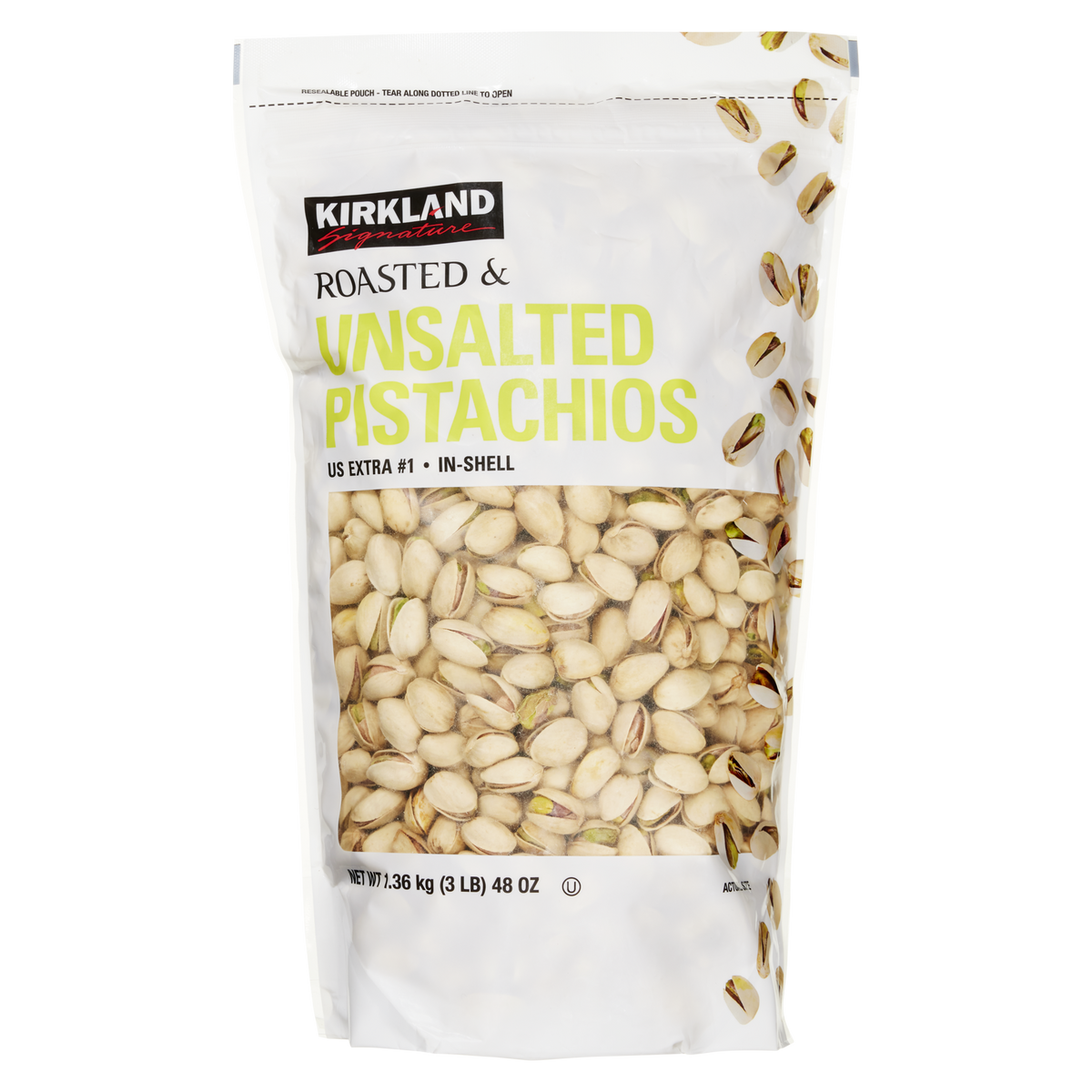미국직구 Kirkland Signature In-Shell Pistachios, Roasted and Unsalted, 3 lbs