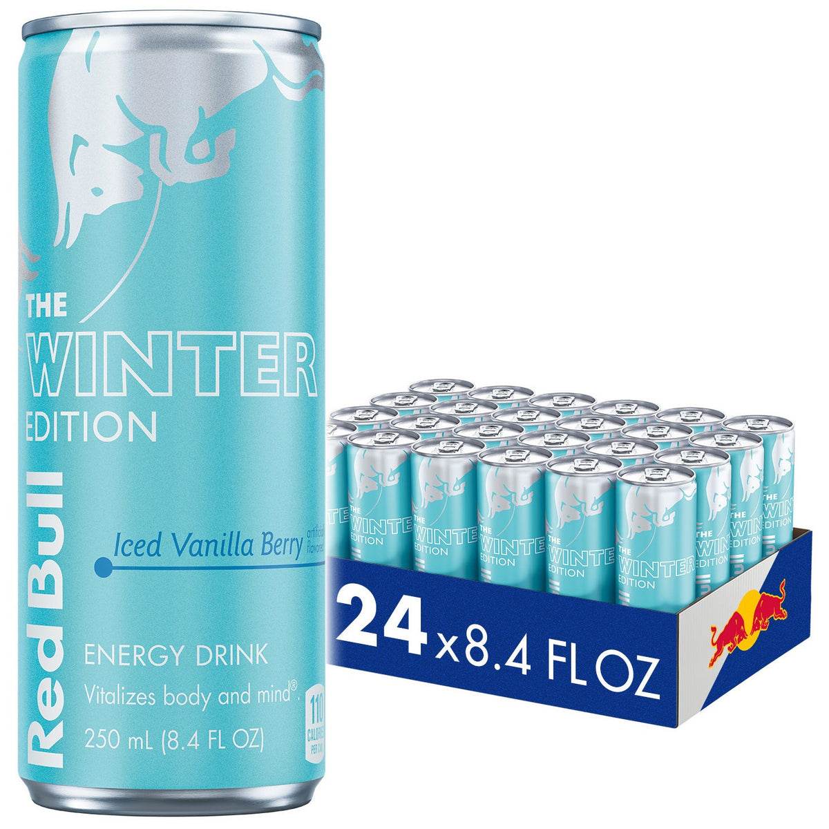 미국직구 닐라 Red Bull Energy Drink, Iced Va Berry, 8.4 fl oz, 24 ct